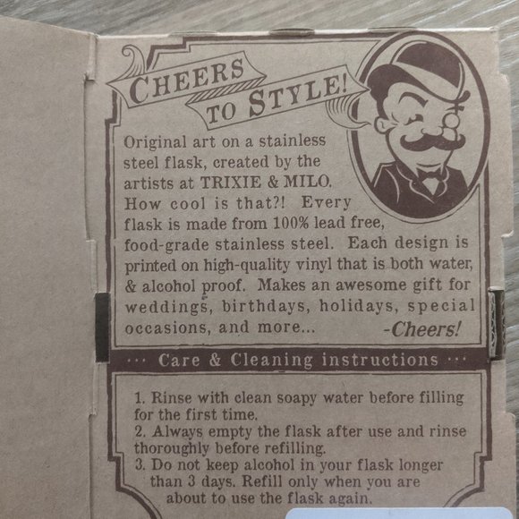 TRIXIE & MILO Flask - Picture 3 of 5